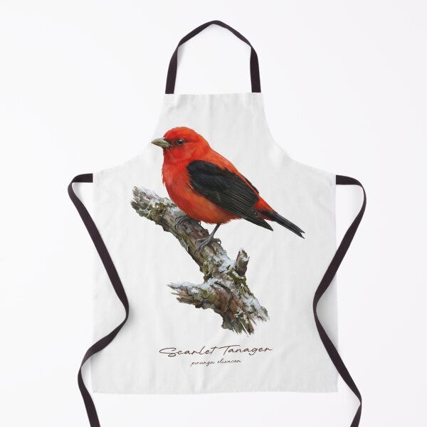 Item preview, Scarlet Tanager on Snowy Branch designed and sold by Takeda-art.