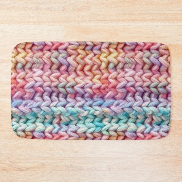 Item preview, Pastel Rainbow Chunky Knit Stripe Photo Texture designed and sold by DigitaICraft.