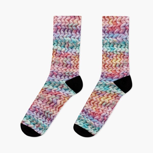 Item preview, Pastel Rainbow Chunky Knit Stripe Photo Texture designed and sold by DigitaICraft.