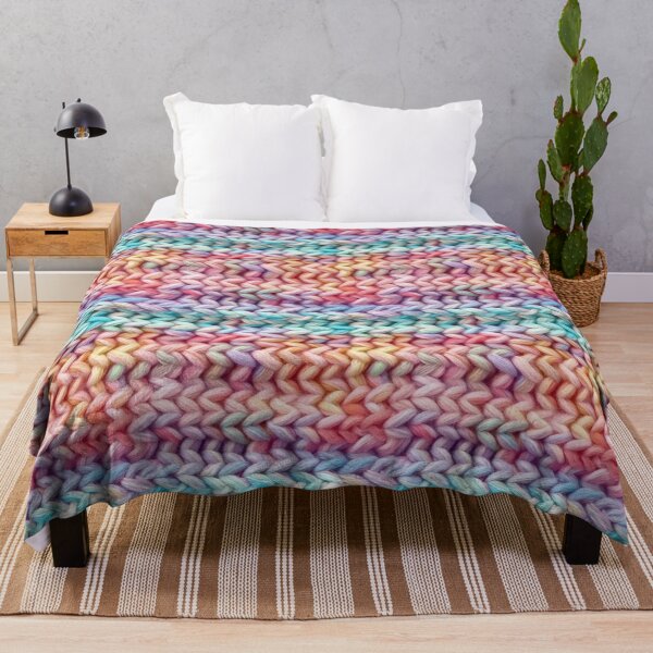 Item preview, Pastel Rainbow Chunky Knit Stripe Photo Texture designed and sold by DigitaICraft.