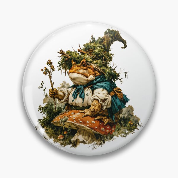 Item preview, Whimsical Grumpy Toad on Toadstool 2 designed and sold by CircaSassy.