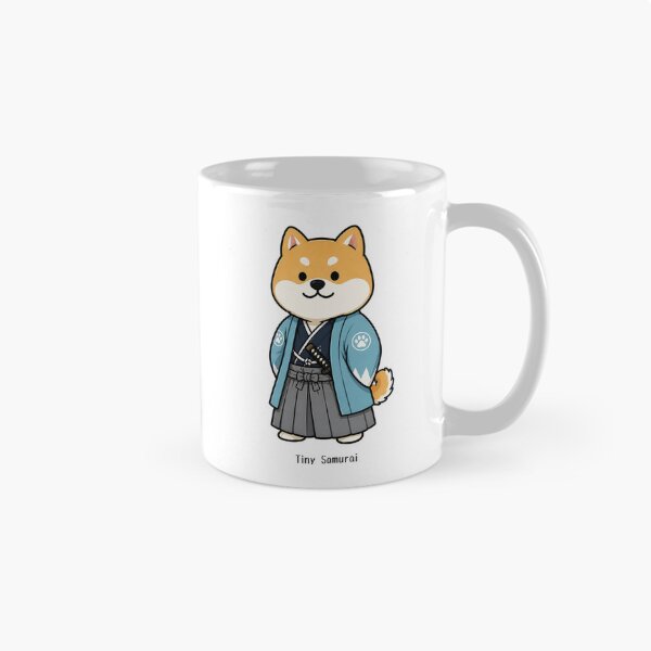 Item preview, Tiny Samurai Shiba Inu – Kawaii Japanese Dog Design designed and sold by Mayuri Japan Studio.
