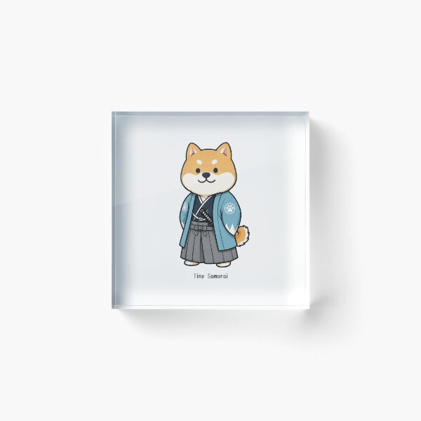 Item preview, Tiny Samurai Shiba Inu – Kawaii Japanese Dog Design designed and sold by Mayuri Japan Studio.