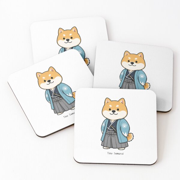 Item preview, Tiny Samurai Shiba Inu – Kawaii Japanese Dog Design designed and sold by Mayuri Japan Studio.