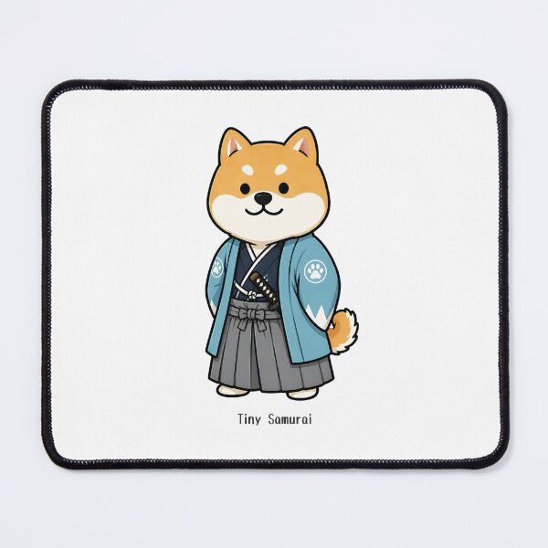 Item preview, Tiny Samurai Shiba Inu – Kawaii Japanese Dog Design designed and sold by Mayuri Japan Studio.