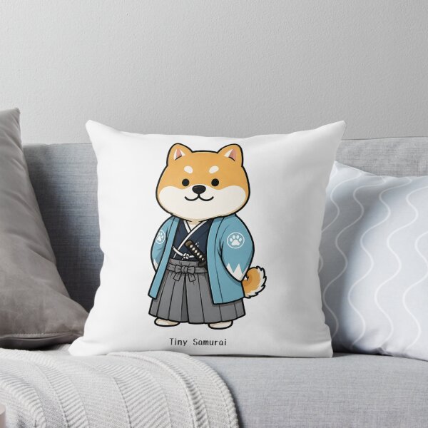 Item preview, Tiny Samurai Shiba Inu – Kawaii Japanese Dog Design designed and sold by Mayuri Japan Studio.