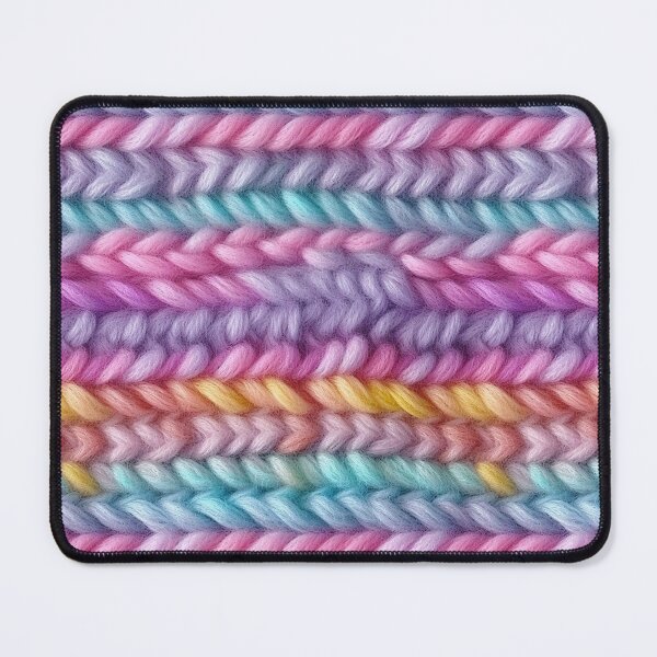 Item preview, Pastel Rainbow Fluffy Chunky Knit Photo Texture designed and sold by DigitaICraft.