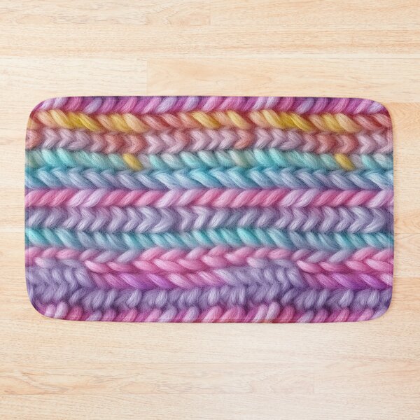 Item preview, Pastel Rainbow Fluffy Chunky Knit Photo Texture designed and sold by DigitaICraft.