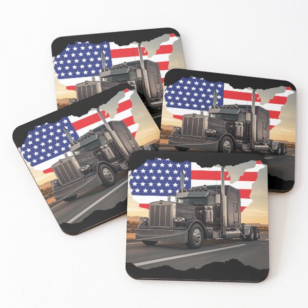 Item preview, Vintage Road Warrior – Classic Truck USA Highway Art designed and sold by Art-Design-EM.