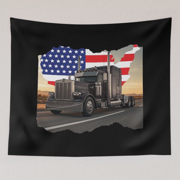 Item preview, Vintage Road Warrior – Classic Truck USA Highway Art designed and sold by Art-Design-EM.