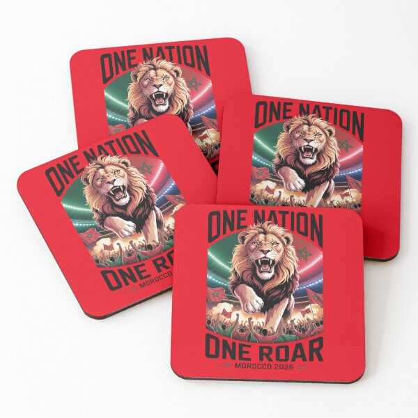 Item preview, Morocco Football - One Nation, One Roar designed and sold by Zenith-Co.