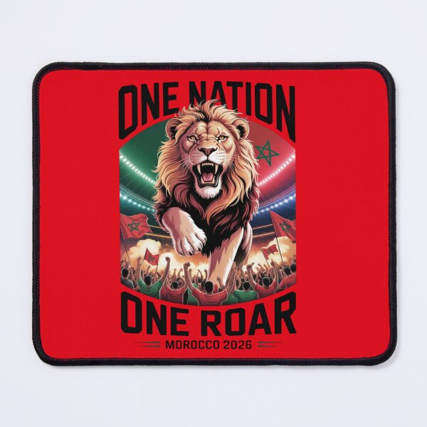 Item preview, Morocco Football - One Nation, One Roar designed and sold by Zenith-Co.