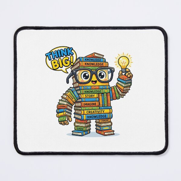 Item preview, Giants of Thought Cute Book Giant Art designed and sold by DuckOddity.