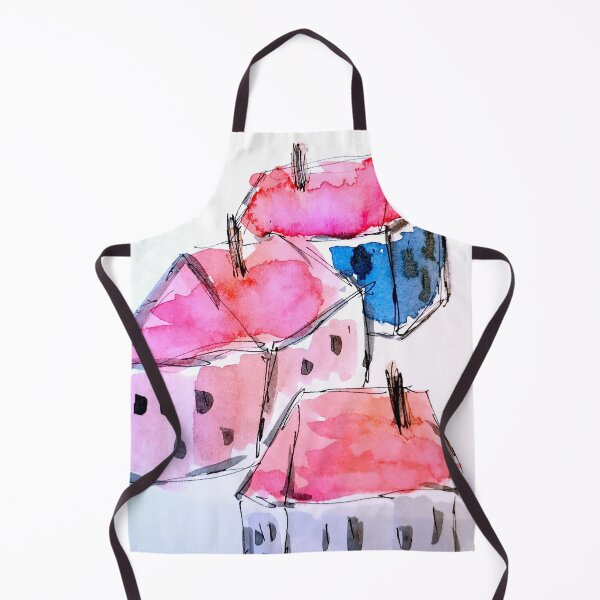 Item preview, Naive Watercolor Village designed and sold by frankuffmann.