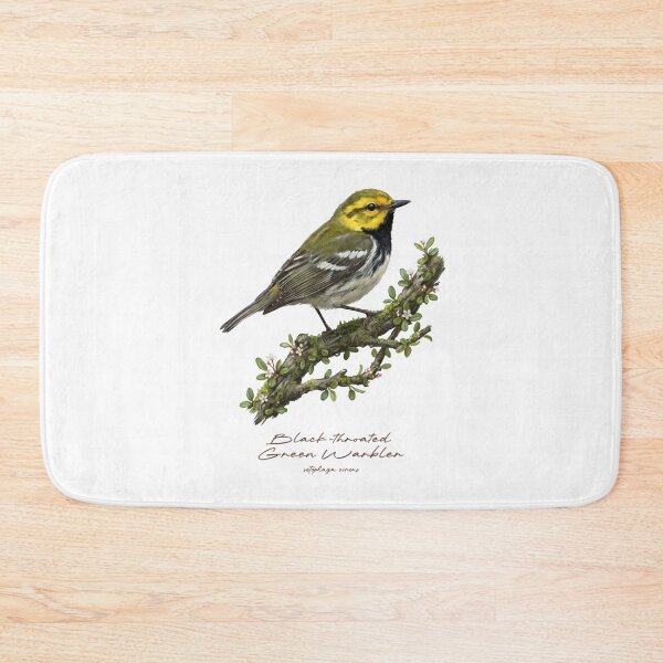 Item preview, Black-throated Green Warbler on Flowery Branch designed and sold by Takeda-art.
