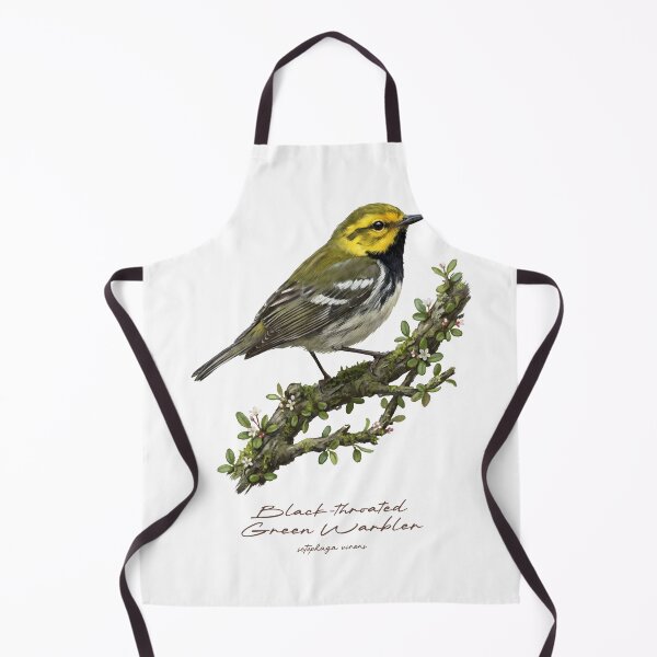 Item preview, Black-throated Green Warbler on Flowery Branch designed and sold by Takeda-art.