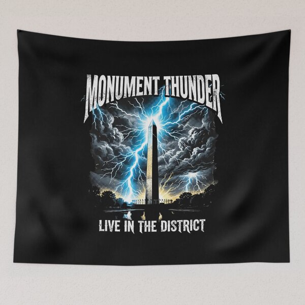 Item preview, Monument Thunder Live in the District Washington DC Storm Design designed and sold by Fenay Designs.