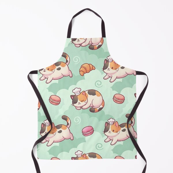 Item preview, Sleeping Pastry Chef Calico Cats Pattern designed and sold by LyoniHERA.