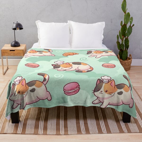 Item preview, Sleeping Pastry Chef Calico Cats Pattern designed and sold by LyoniHERA.