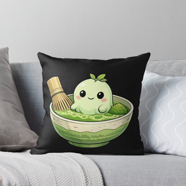 Item preview, Kawaii Matcha Mochi Tea Whisk Cute Character designed and sold by Tsugraf Designs.