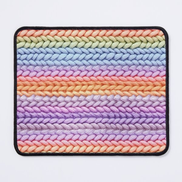 Item preview, Pastel Rainbow Chunky V-Stitch Knit Photo Texture designed and sold by DigitaICraft.
