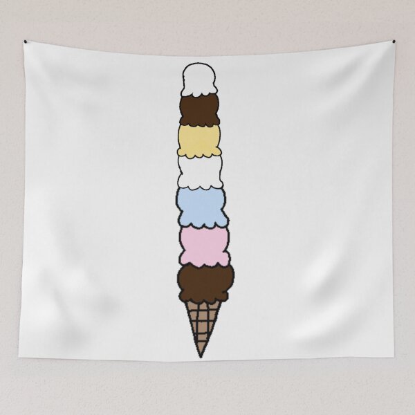 Item preview, Multiple Colored Ice Cream designed and sold by Rainbowland123.