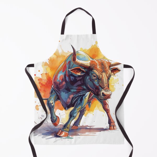 Artikelvorschau, Majestätischer Stier – Ausdrucksstarke digitale Malerei entworfen und verkauft von Art-Design-EM.