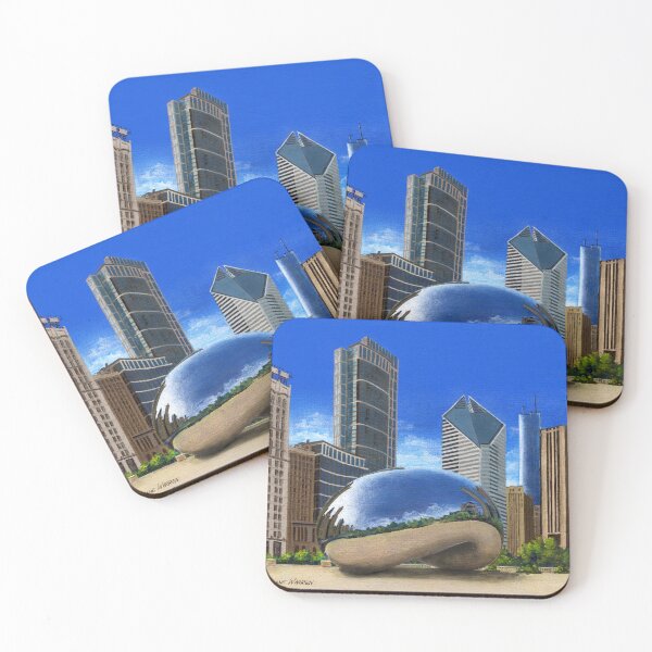 Item preview, Chicago, Illinois, The Bean, Chicago Skyline Series designed and sold by GalleryTrio.