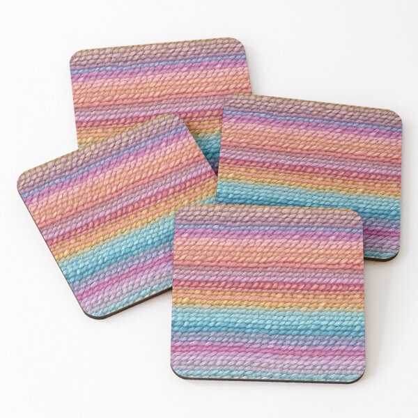 Item preview, Warm Rainbow Fine Knit Stripe Photo Texture designed and sold by DigitaICraft.