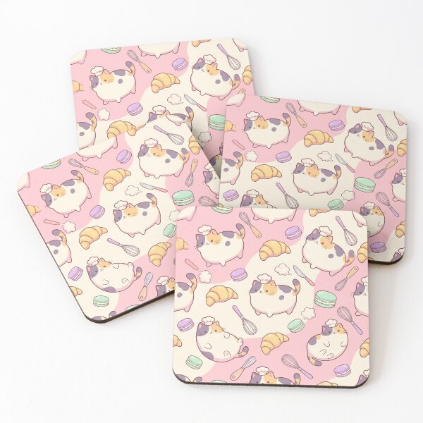 Item preview, Cute Calico Cat Pastry Chef Pattern designed and sold by LyoniHERA.