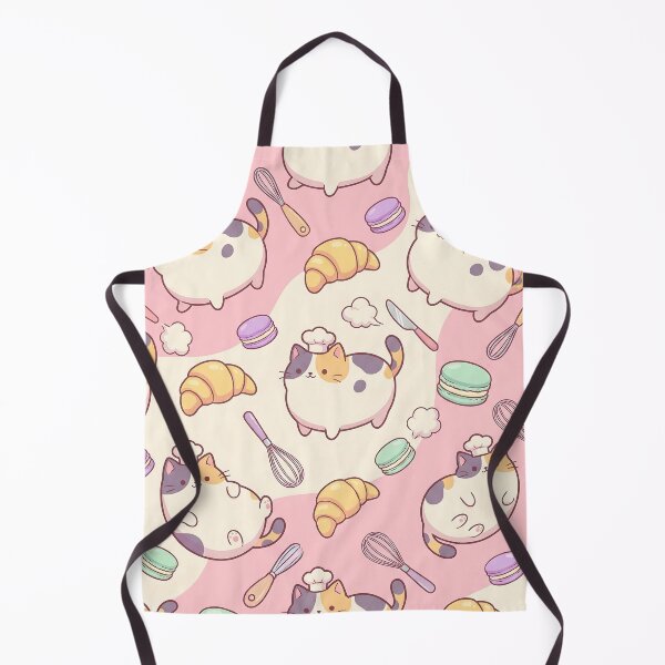 Item preview, Cute Calico Cat Pastry Chef Pattern designed and sold by LyoniHERA.