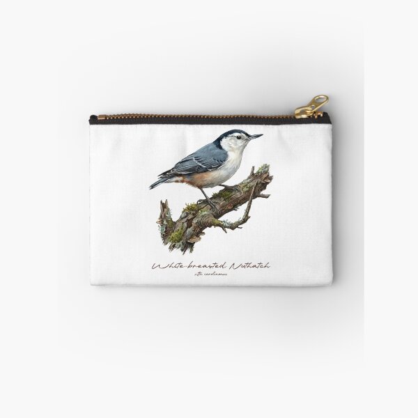 Item preview, White-breasted Nuthatch on Mossy Branch designed and sold by Takeda-art.