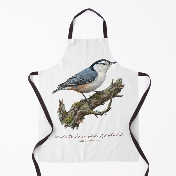 Item preview, White-breasted Nuthatch on Mossy Branch designed and sold by Takeda-art.