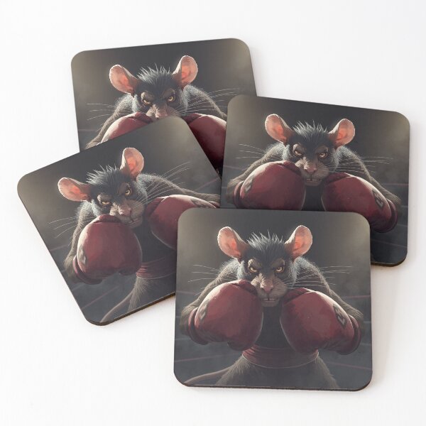 Item preview, Underdog Rat – Boxing Canvas Painting Art designed and sold by Art-Design-EM.