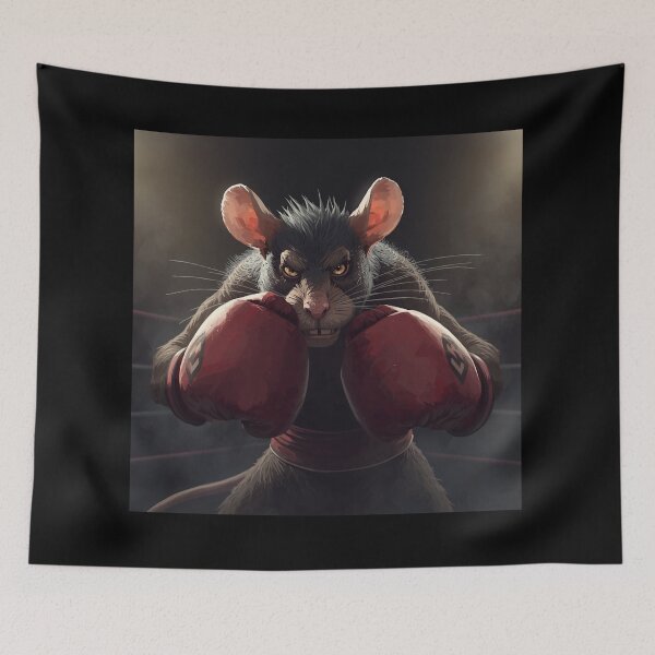 Item preview, Underdog Rat – Boxing Canvas Painting Art designed and sold by Art-Design-EM.