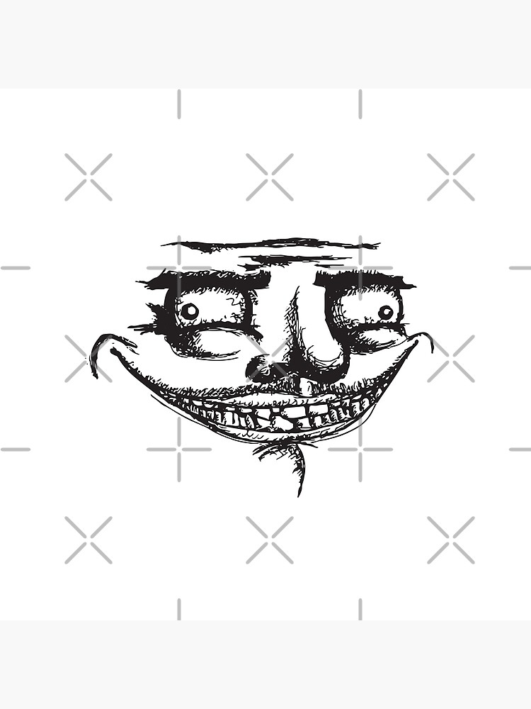 Crazy Troll Face Social Media Photographic Print for Sale by Steelpaulo