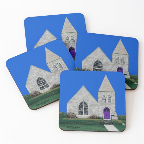 Item preview, Naperville, Illinois, Naperville Women's Club(Old Stone Church), Painting the Town Series, Decorative Art, Home Decor designed and sold by GalleryTrio.