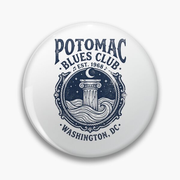 Item preview, Potomac Blues Club Washington DC Est 1968 Vintage Design designed and sold by Fenay Designs.