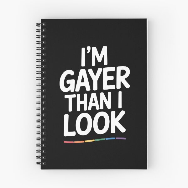 Item preview,  I'm Gayer Than I Look Funny Gay Pride Gift LGBT Humor designed and sold by Say It With Ink.