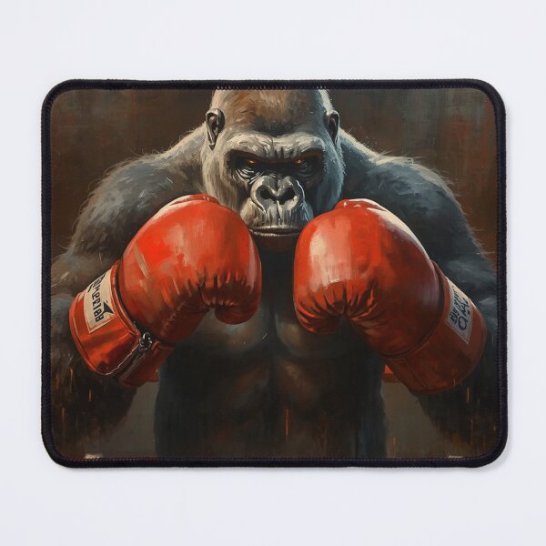 Item preview, Knockout Gorilla – Fierce Boxing Canvas Art designed and sold by Art-Design-EM.