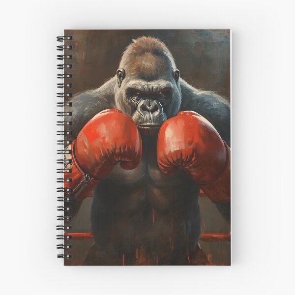 Item preview, Knockout Gorilla – Fierce Boxing Canvas Art designed and sold by Art-Design-EM.