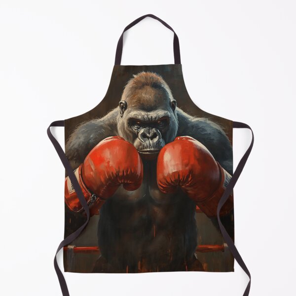 Item preview, Knockout Gorilla – Fierce Boxing Canvas Art designed and sold by Art-Design-EM.