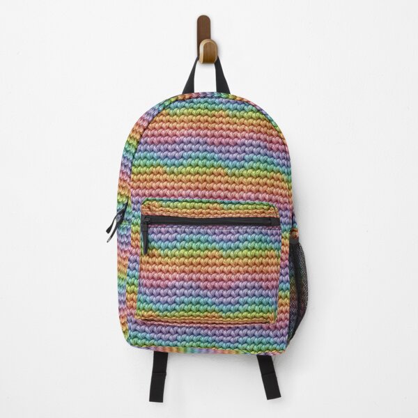 Item preview, Pastel Rainbow Twisted Crochet Stripe Photo Texture designed and sold by DigitaICraft.