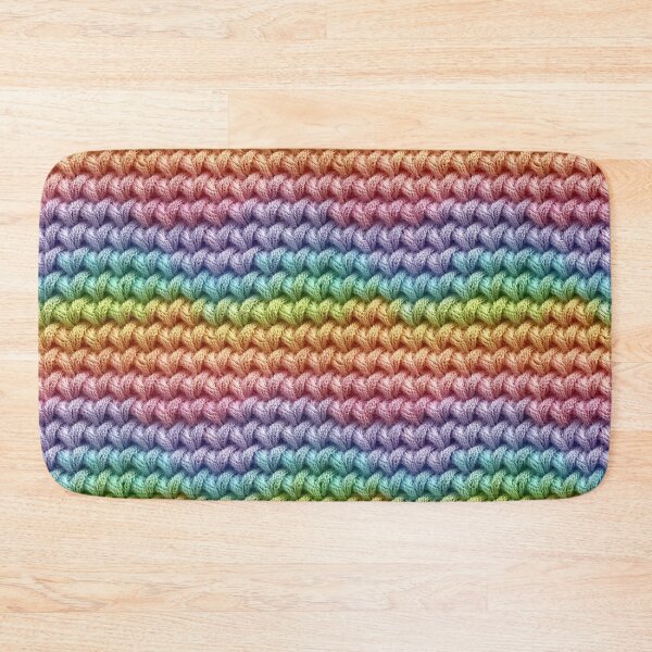 Item preview, Pastel Rainbow Twisted Crochet Stripe Photo Texture designed and sold by DigitaICraft.