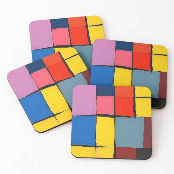 Item preview, Abstract Artwork of Multicolored Squares designed and sold by RAISC.