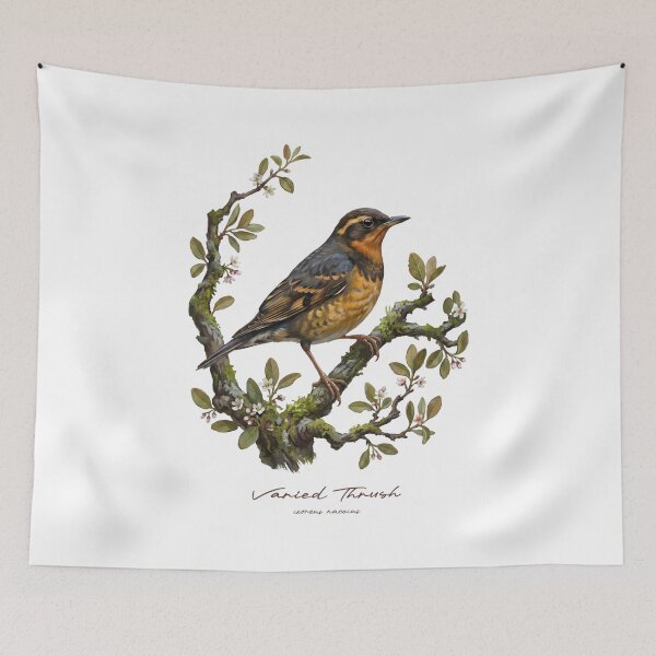 Item preview, Varied Thrush on Flowery Branch designed and sold by Takeda-art.