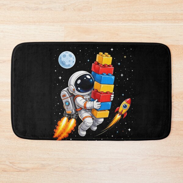 Item preview, Astronaut Space Building Blocks Kids Youth Rocket Explorer designed and sold by FormalDehyena.