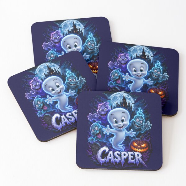 Item preview, Casper Ghost Horror Mascot | Cute Spooky Halloween Cartoon Design designed and sold by HorrorInkStudio.