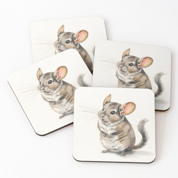 Item preview, Velvet Chinchilla – Cozy Canvas Painting Art designed and sold by Art-Design-EM.