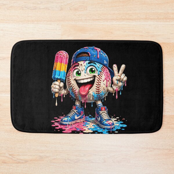 Item preview, Baseball Character Peace Sign Popsicle Summer Fun designed and sold by FormalDehyena.